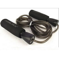 Black--8 Feet Workout Skipping Rope w/Foam Handle